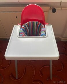 Detská jedálenská stolička s vankusikom