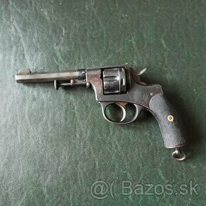 Služební revolver Nagant Brevete 1878 ráže 38SW sčíslovaný