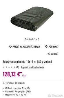 Zakryvacia plachta zelena