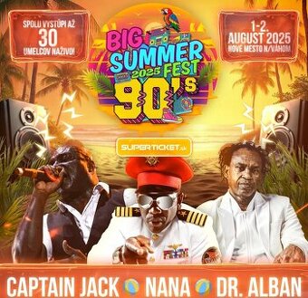 BIG SUMMER ZELENÁ VODA 30 UMELCOV