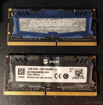 Crucial 32GB Kit (16GBx2) DDR4-2666 SODIMM