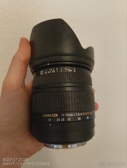 Sigma 17-70 f2.8-4 ø72mm EF/EF-S + DARČEK