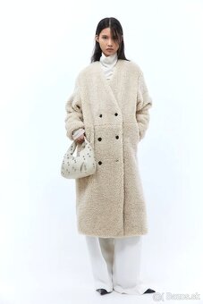 teddy dlhy kabat L-XL, zn. H&M