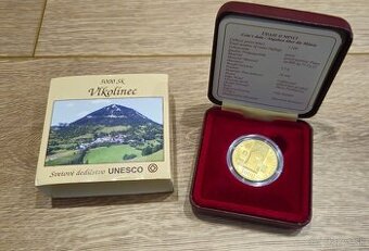 Zlatá zberateľská minca 5000 sk Vlkolinec 2002