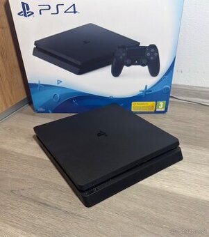 PlayStation 4 Slim 500 GB – výborný stav, kompletné balenie
