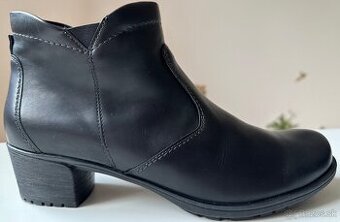 EU42 DÁMSKE kožené čierne čižmičky zn.ARA za 50E