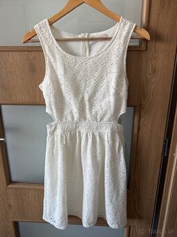 Biele letne saty, velkost S
