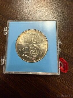 Strieborná minca 17 listopad 1939 - 1989 BK 100kčs