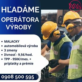 Operátor výroby - Malacky