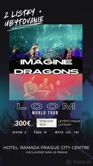 Imagine dragons Praha 11.6. + ubytovanie