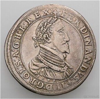 Strieborný toliar 1623 Graz, Ferdinand II.