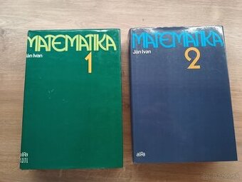 Ján Ivan: Matematika 1.,2., 1986, 1989