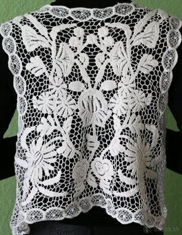 Vesta z niťovej čipky veľ. 5XL - 50