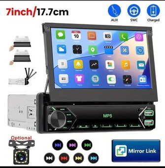 Autórádio s vysúvacím 7 " dotykovým displayom - 1