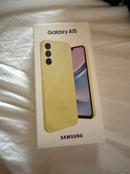 Samsung Galaxy A15 – nový, neotvorený (Yellow)