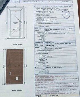 Plastové vchodové dvere 950 x 1890 mm