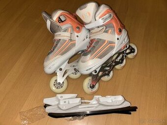 Korčule na ľad/ kolieskové 2v1