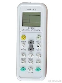 Univerzalne dialkove ovladanie na klimatizacie