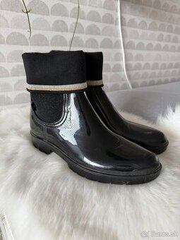 Tommy Hilfiger gumáky čierne 40 (25,5cm)