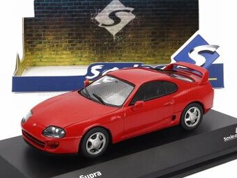 Toyota Supra MKIV 1:43 Solido Červená a Strieborná