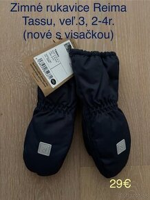 Rukavice zimné Reima Tassu veľ. 3, 2-4r.