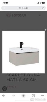 Skrinka s umyvadlom Lotosan