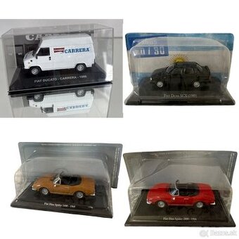 Kovové, zberateľské modely, mierka 1:43 Fiat