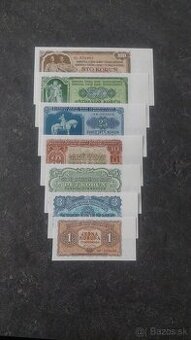Kompletná sada bankoviek ČSR - 1953