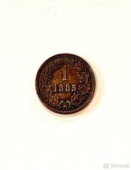 1 Grajciar 1885 FJI.