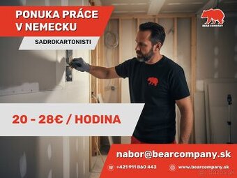 Práca v Nemecku – Montáž sadrokartónových priečok (20–28 €)