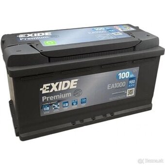 EXIDE PREMIUM 12V 100Ah 900A, EA1000 Nepouzivana bateria