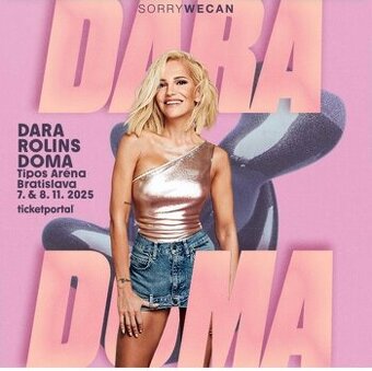 Dara Rolins 8 vstupeniek na statie