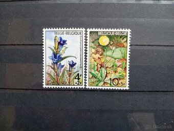 Poštové známky č.817 - Belgicko - kvety - kompletná