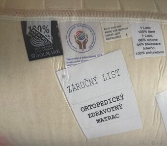 Kvalitný ortopedický matrac 2ks