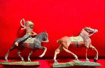 Starožitné figurky Indiáni Durolin