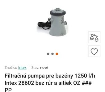 Filter do bazena Intex
