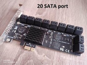 10 / 20 portová SATA III PCI Express karta