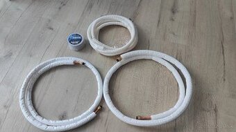 Súprava 2m medených rúrok 1/4+3/8 pre montáž klimatizácie