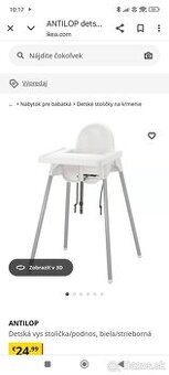 Detská stolička IKEA