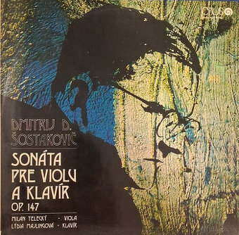 Retro gramofónová LP platňa Sostakovic