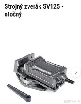 Predám strojný zverák 125 CZ výroba