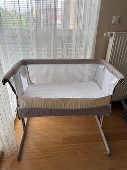 CHICCO Postieľka Next2Me Air - Dark Beige
