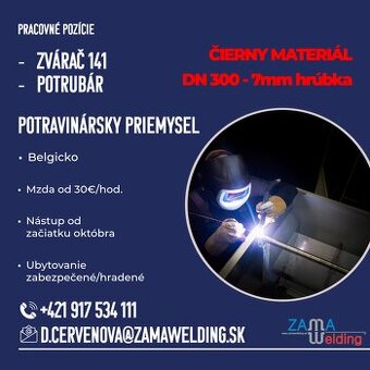 Zvárači 141/142 a potrubári – Nemecko, Belgicko, Dánsko – 30