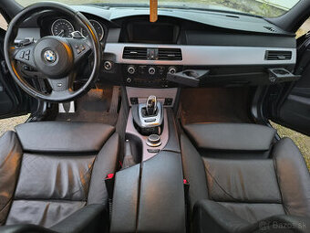 E61 Lci comfort černý kožený interiér.