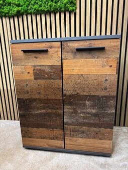 Komoda BERNO 7 – matera / old style tmavá – TOP stav