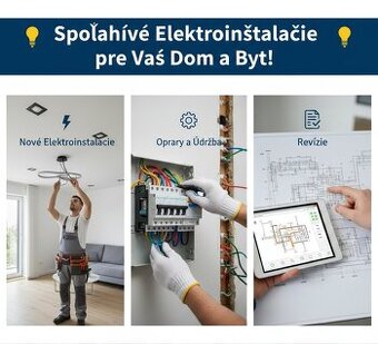 Elektroinštalácie, opravy, údržba.