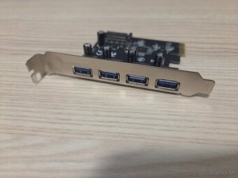 PCI-E rozsirujuca karta 4 x USB 3.2 Gen1