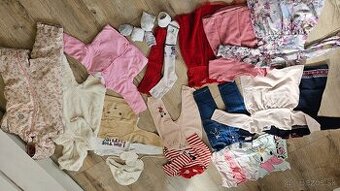 Balík oblečenia pre dievčatko veľkosť 86-92