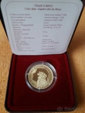 Zlatá minca 100euro Pribina