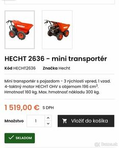 Mini transportér Hecht - 1